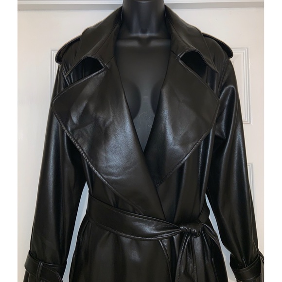Alice & Olivia Nevada VEGAN Leather Coat –– NWT - Picture 8 of 17